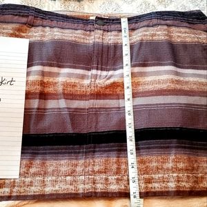 Linen lined mini skirt